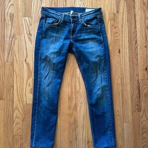 Rag & Bone sz 26 Dre Jean in Amelie wash rise 8” inseam 27” great pre owned cond